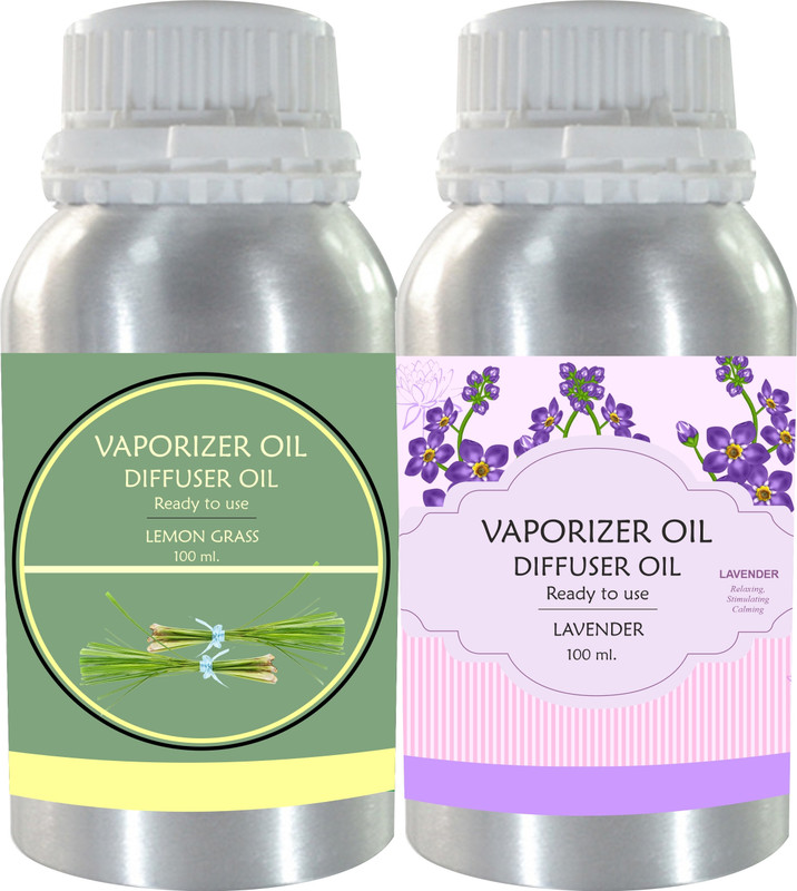 Veena Combo Lemongrass & Lavender Aroma Diffuser Oil, 100ml Long-Lasting Fragrance Room, Garden, Bedding Room, Office, Bar Fragrance Diffuser(Multicolor)