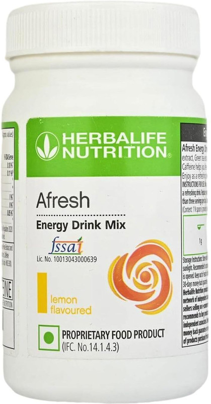 HERBALIFE Afresh Energy Drink Mix - 50 g (Lemon) | LEMON Powder(50 g)