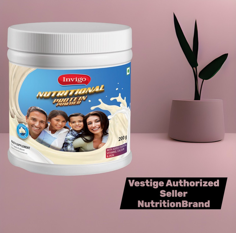 FitRams {VESTIGE INVIGO VANILLA PROTEIN POWDR 200G PACK 1,} VANLLA Powder(200 g)