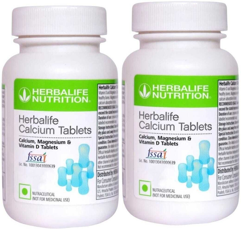 HERBALIFE Calcium Tablets For Stronger Bones (60 Tablets) | UNFLAVOR Tablet(100 g)