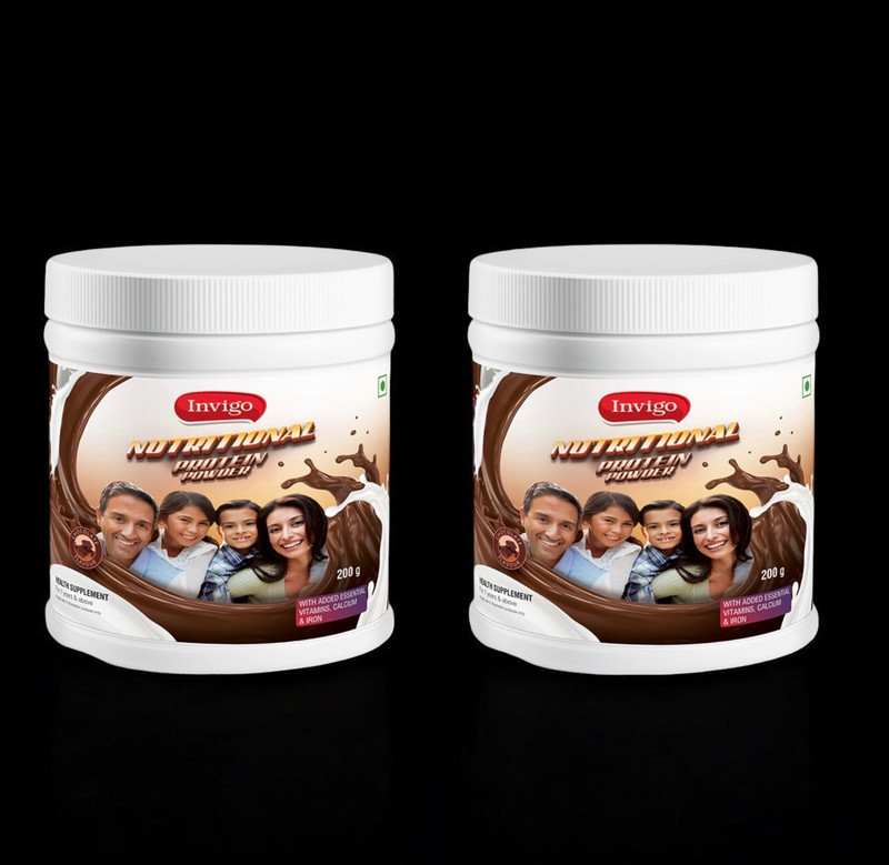 Vestige INVIGO CHOCOLATE PROTEIN POWDER 200G COMBO SET CHOCOLATE Powder(400 g, Pack of 2)