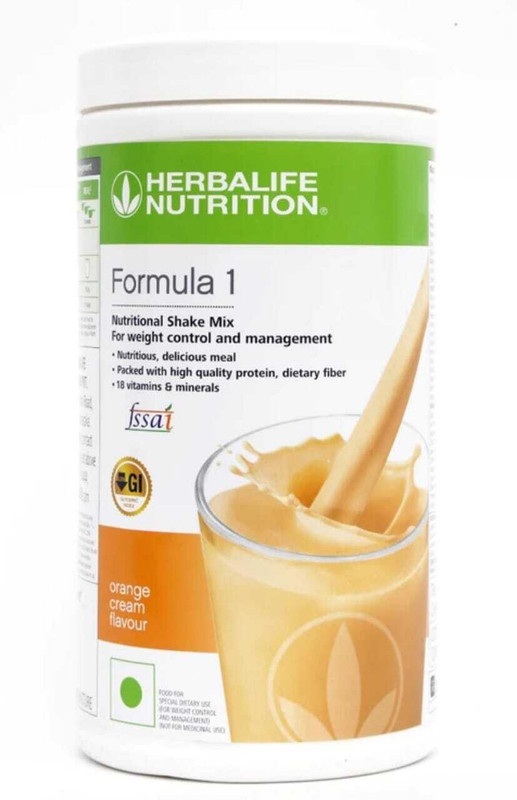 HERBALIFE Formula 1 Shake ORANGE Weight Loss Protein Shake (500 g, ORANGE, CARAMEL) UNFLAVOR Tablet(500 g)