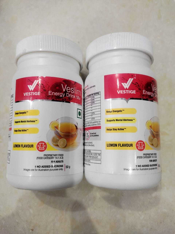 Vestige ENERGY DRINK MIX (LEMON-LEMON) PACK OF 2 LEMON Powder(100 g, Pack of 2)