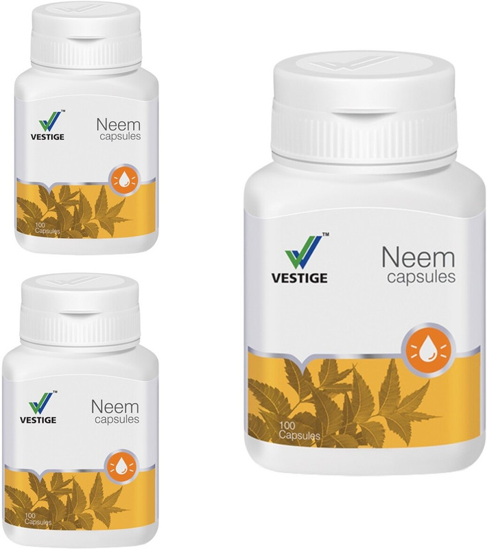 Vestige NEEM CAPSULES COMBO SET UNFLAVOR Capsules(300 g, Pack of 3)