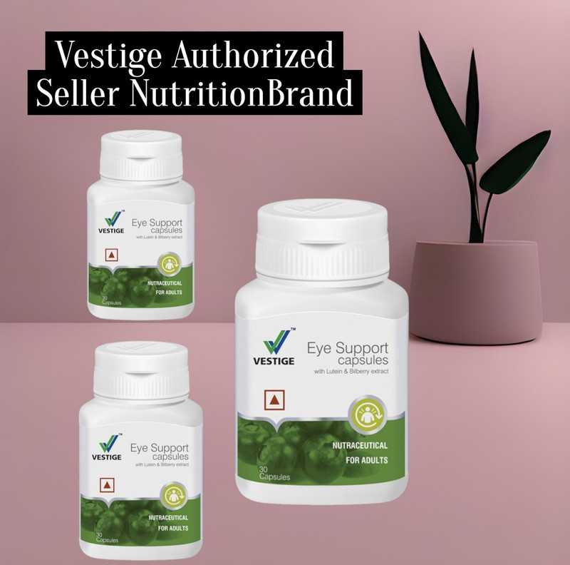 Vestige PACK 2 EYE SUPPORT CAPSULES, UNFLAVOUR Capsules(200 g, Pack of 2)