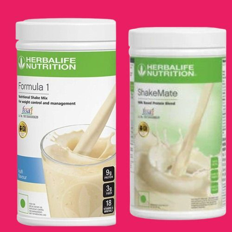 HERBALIFE Formula 1 Nutritional KULFI Shake SHAKEMATE MIX | SHAKEMate, KULFI Drink(1 kg, Pack of 2)