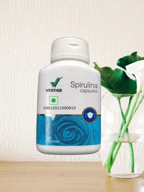 veslim VESTIGE SPIRULINA PACK OF 1 90 CAPSULES UNFLAVOR Capsules(100 g)