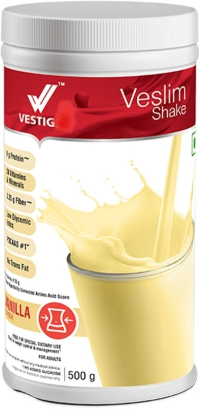 Vestig VESLIM SHAKE VANILLA FLAVOUR 500 G VANILLA Powder(500 g)