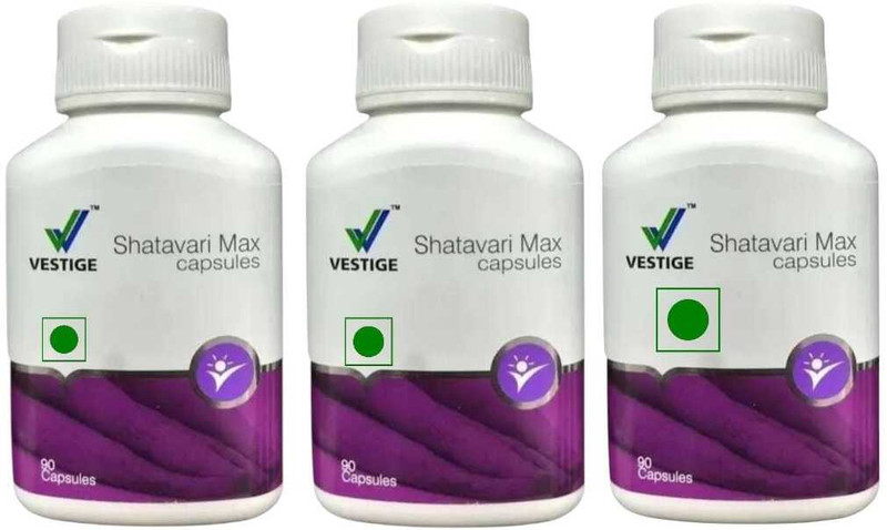VESTlGE VESTIGE SHATAVARI MAX 90 CAPSULES PACK OF 2 UNFALVAR Capsules(180 g, Pack of 2)