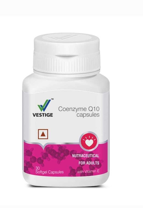 Vestige COENZYME Q10 SOFTGEIS PACK OF 1 UNFLAVOR Capsules(100 g)