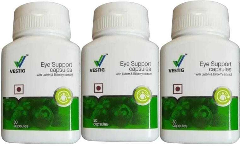 VESTlGE VESTIGE EYE SUPPORT CAPSULES (30 SOFTGELS) PACK OF 3 UNFALVAR Capsules(90 g, Pack of 3)
