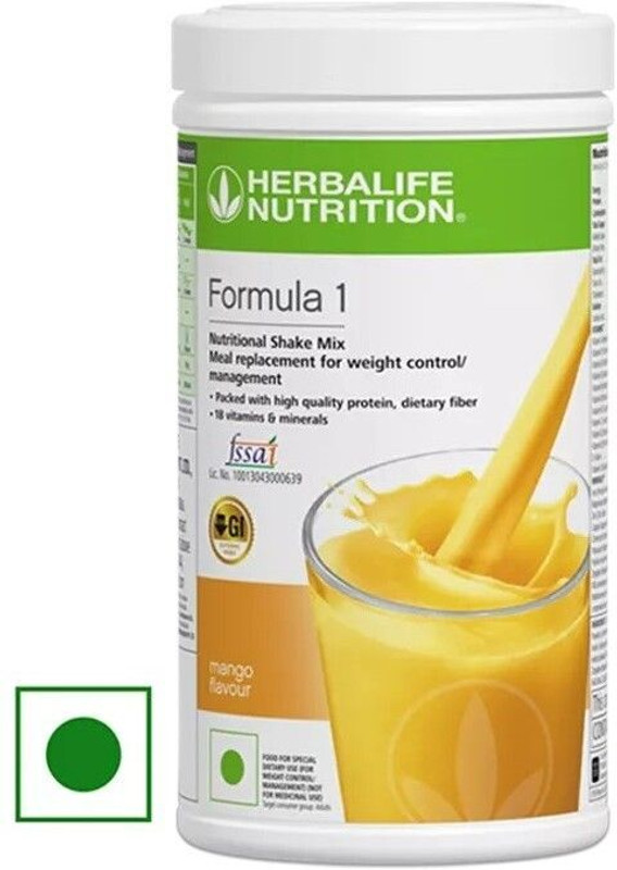 HERBALIFE F1 SHAKE MANGO FLAVOUR, PROTIEN POWDER AND ELAICHI AFRESH mango, soy, elaichi Powder(750 g, Pack of 3)