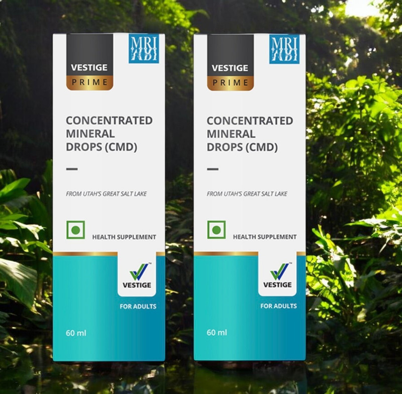 Vestige CONCENTRATED MINERAL DROPS PACK OF 2 UNFLAVOUR Gel(200 g, Pack of 2)