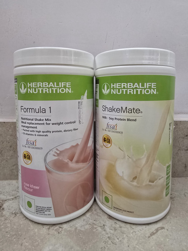 HERBALIFE WEIGHT LOSS COMBO FORMULA-1 ROSE KHEER SHAKE OR SHAKEMATE (ROSE KHEER ) Powder(1000 g, Pack of 2)