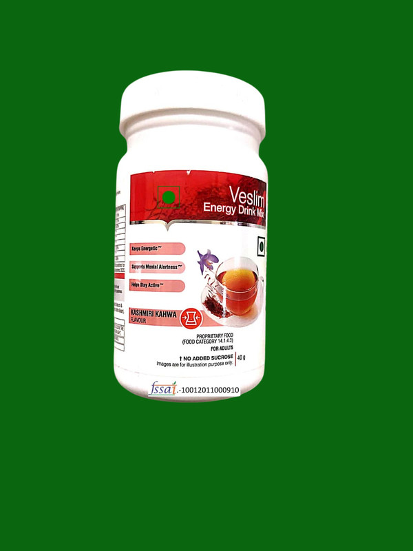 veslim Vestige One Energy Drink Mix kashmiri Kahwa Kesar Powder(40 g)