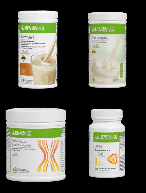 FitRams HERBALIFE BANANA SHAKE , LEMON AFRESH , P.P.200G & MATE 4 COMBO BANANA , LEMON Powder(1250 g, Pack of 4)