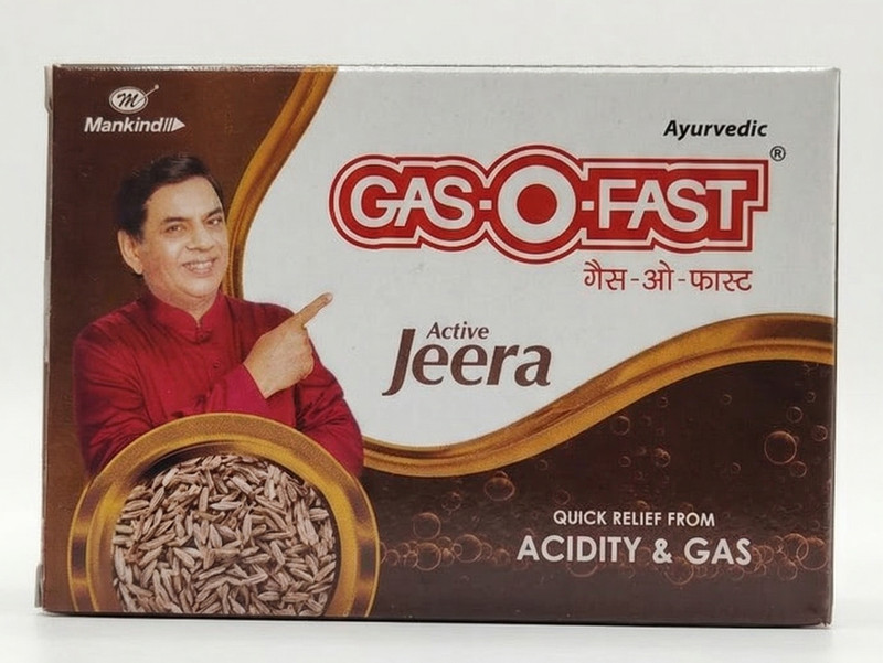 GasoFast Active Jeera For Relieving Acidity, Active Jeera- 5 g Sachet (Pack of 6) Jeera Powder(6 No, Pack of 6)