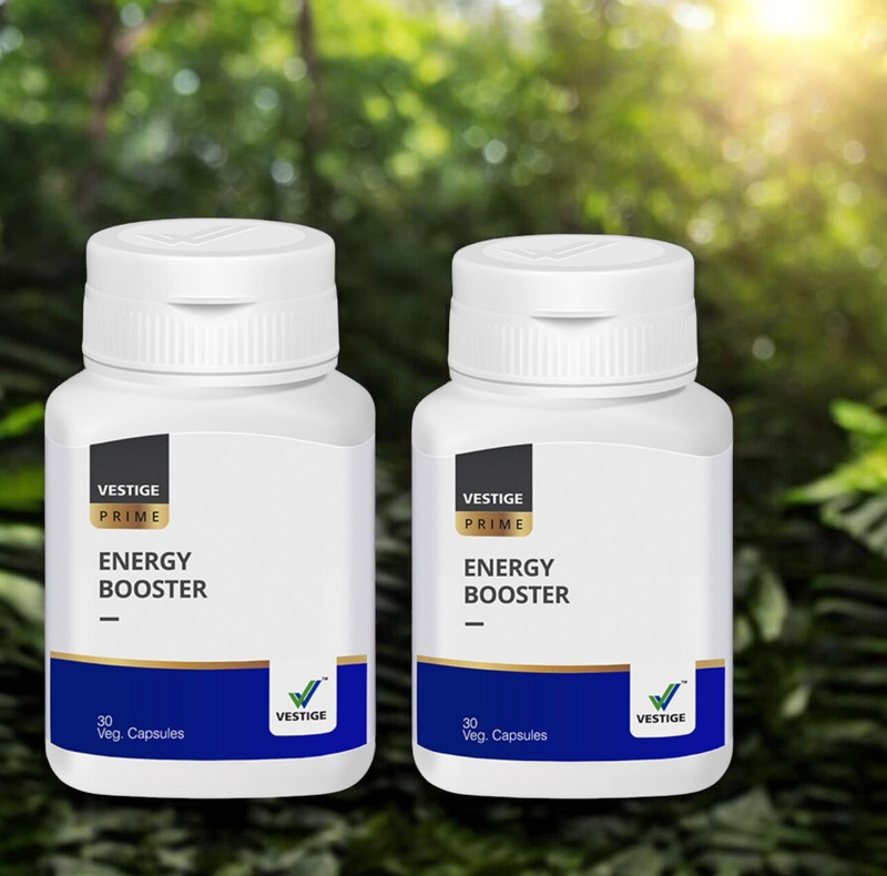 Vestige ENERGY BOOSTER CAPSULES PACK OF 2 UNFLAVOUR Capsules(200 g, Pack of 2)