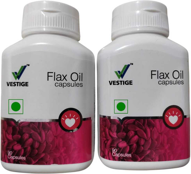 VESTlGE FLAX OIL 90 SOFTGELS PACK OF 2 UNFALVAR Tablet(200 g, Pack of 2)