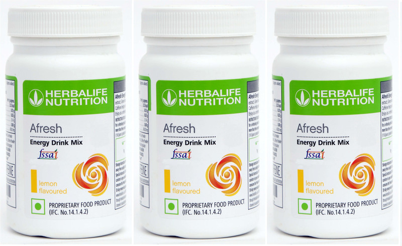 Herbalife Nutrition HN - AFRESH Energy Drink Mix - Lemon Flavor Combo Pack Of 2 Lemon Powder(100 g, Pack of 2)