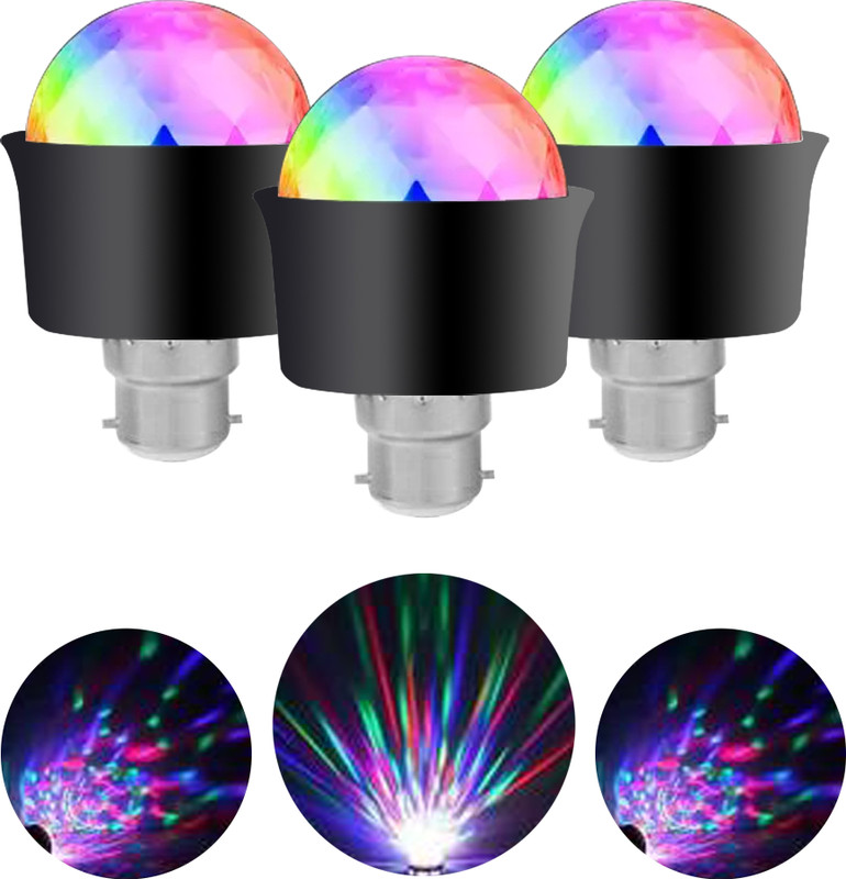 MOOZMOB Small Disco DJ Bulb for Bedroom Single Disco Ball(Ball Diameter: 3 cm)