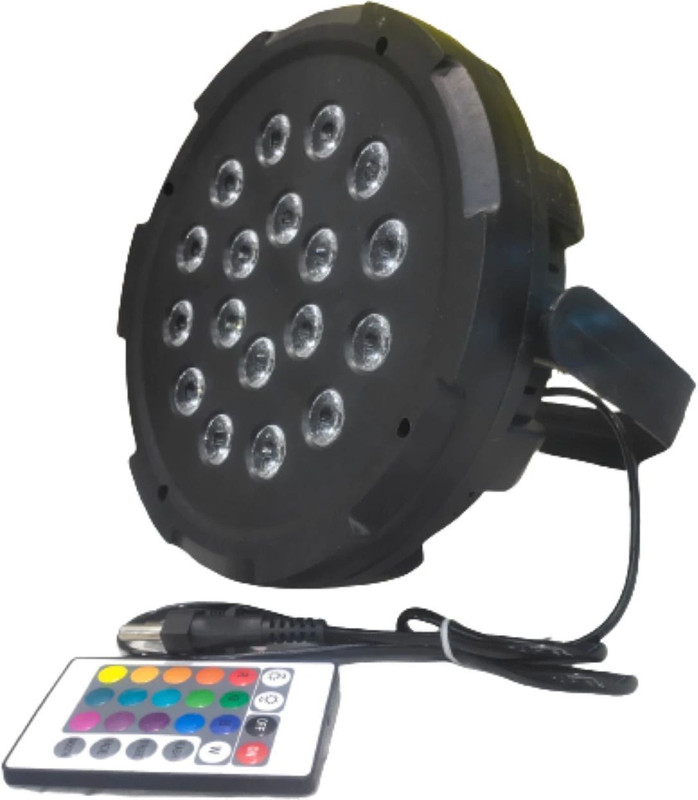 JAINNEXT DJ PAR LIGHT 12LED Single Disco Ball(Ball Diameter: 28 cm)