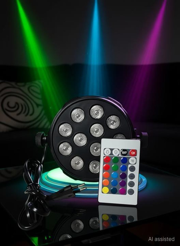 shark tack LIGHT 12 LED Mini DJ Par Disco/Club Light with Remote Shower Laser Light(Ball Diameter: 10 cm)