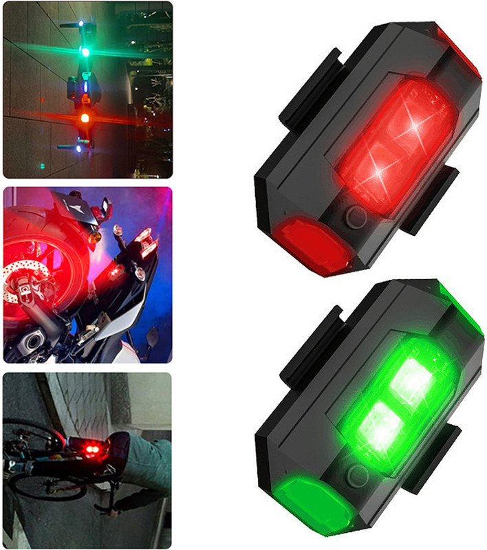 WRADER Small Multicolor Airplane Light Shower Strobe Light for Helmets and Bikes Shower Laser Light(Ball Diameter: 1 cm)