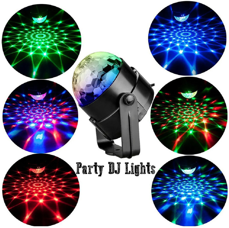 VOLTegIC RGB DJ Light Party Disco Light for Home Party Single Disco Ball(Ball Diameter: 9 cm)