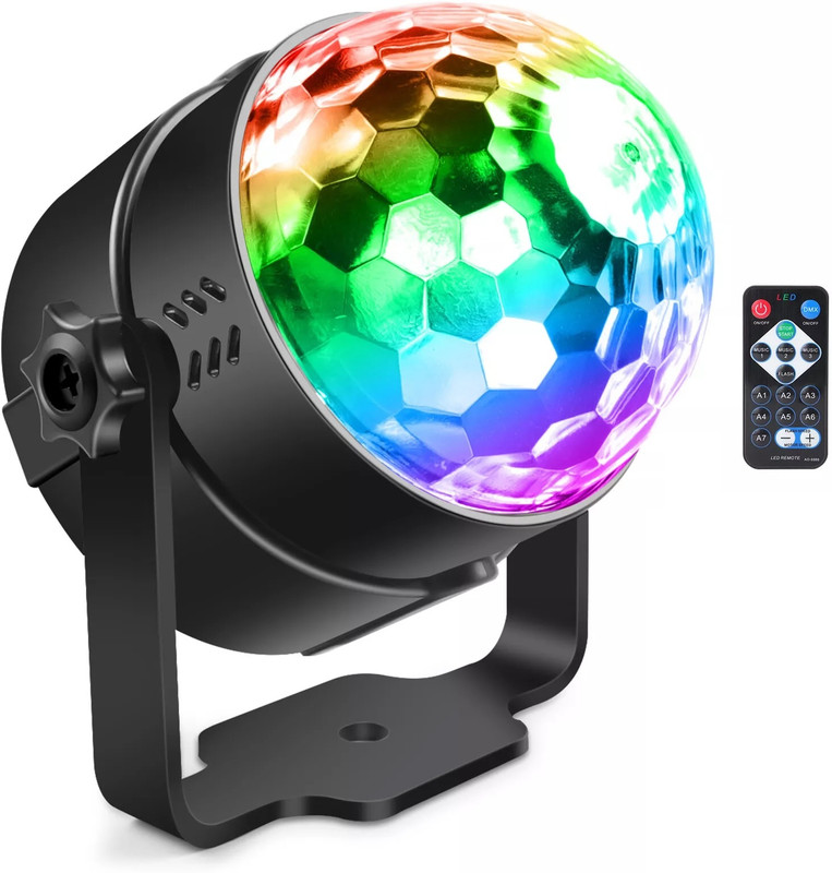 RAYVIX PARTY DJ LED LIGHTS Single Disco Ball(Ball Diameter: 15 cm)