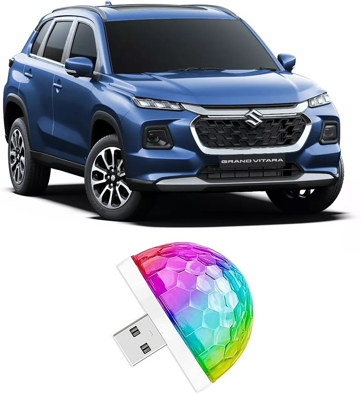 DYNOSTORE Light Car Fancy Lights (Multicolor) for- Maruti Grand Vitara Single Disco Ball(Ball Diameter: 5 cm)