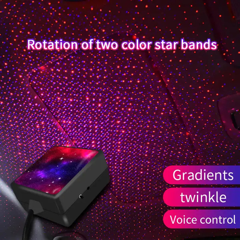 AirMount Design accessories decoration roof ceiling starlight Galaxy led Rotating lights(650 nm, LED Car Roof Light Projector Lights Atmosphere Decorative Light)