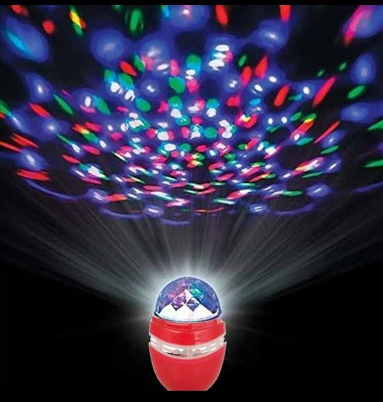 IVORY LED MULTI COLOR FOR DIWALI PARTY DJ LIGHT DECORATION BULB 1 PC Disco Ball Set(Ball Diameter: 5 cm)