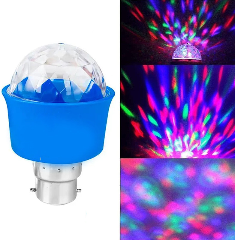 NIHAKA 360 Rotating Crystal disco Bulb, , LED Disco Light for Party ,Function, Diwali Single Disco Ball(Ball Diameter: 2.5 cm)