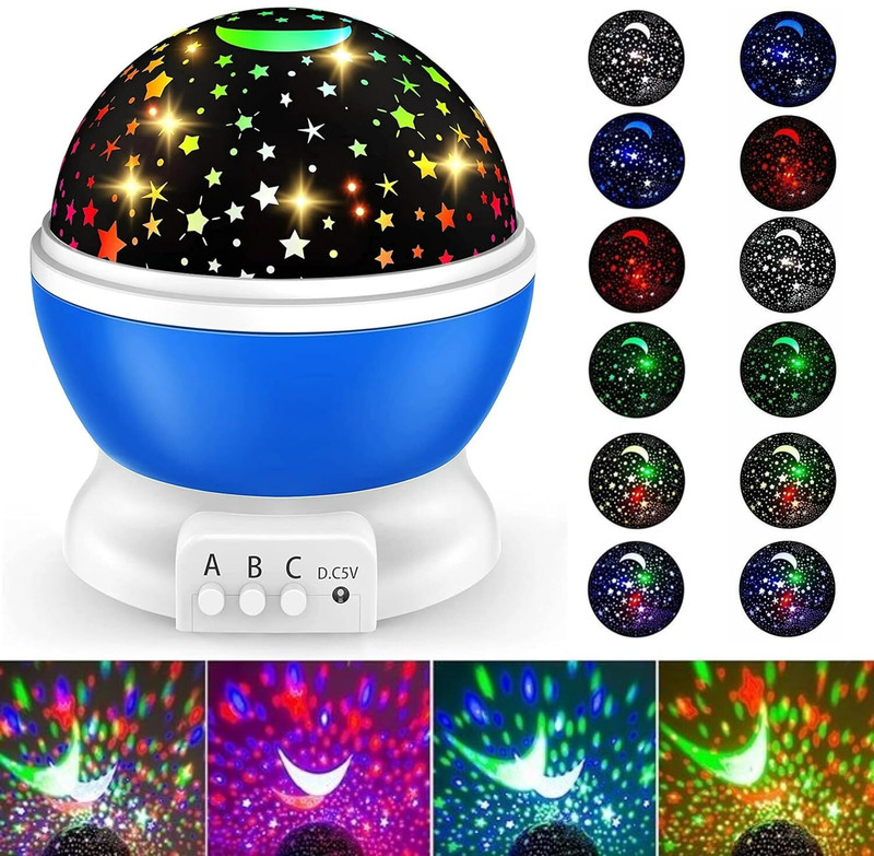 JMALL Moon Night Lamp Star Master Led Lights for Home Decoration Romantic Projector Single Disco Ball(Ball Diameter: 15 cm)