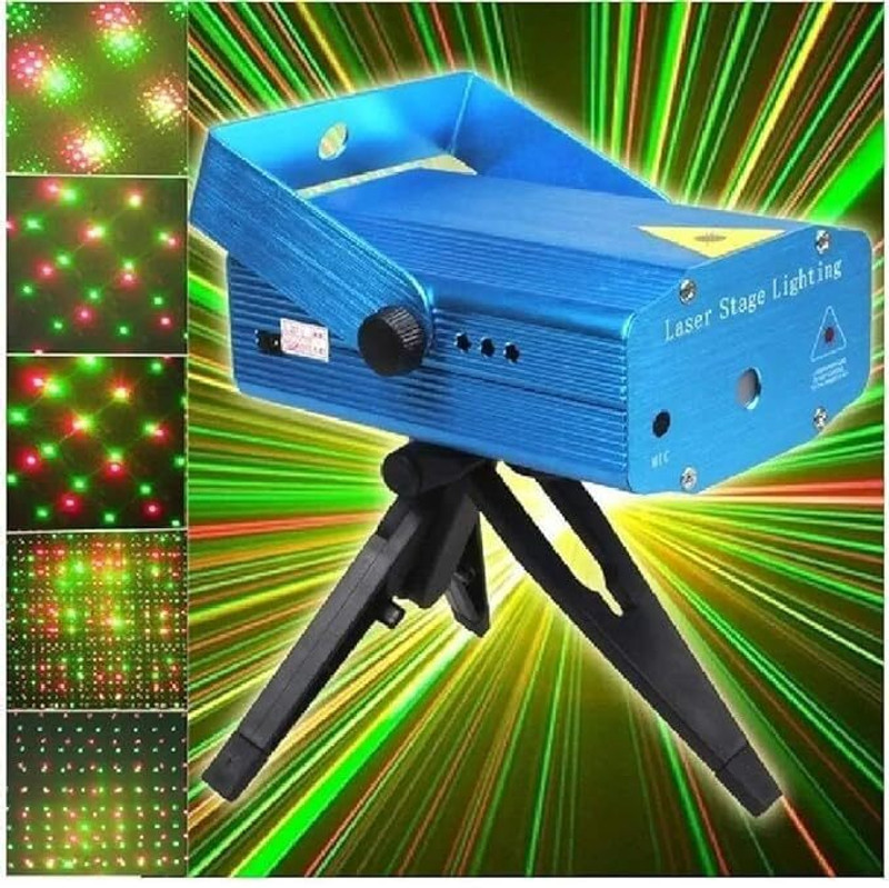 Xydrozen Dot Patterns Mini DJ Laser Projector Shower Laser Light(Ball Diameter: 10 cm)