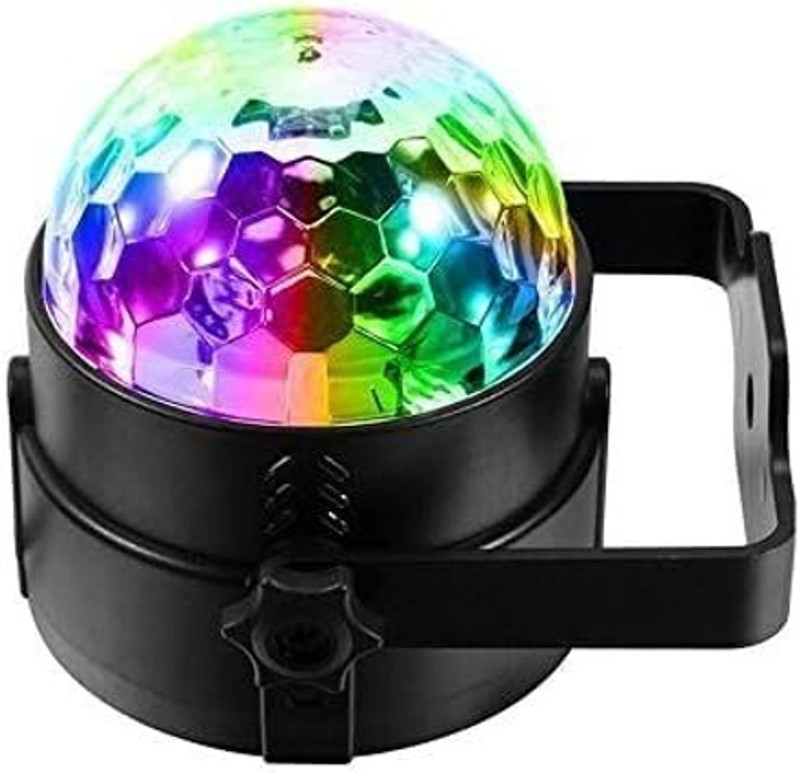 Rexmon USB Led Party Light Lamp for Home,Stage,Car Party,Festival,Disco,Club Single Disco Ball(Ball Diameter: 10 cm)