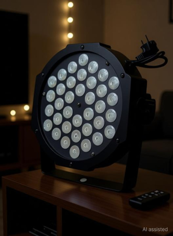 Raghav trading RGB Stage Par Light 60 Led-DJ Light with Remote Control | UV 6in1 Color Shower Laser Light(Ball Diameter: 9 cm)