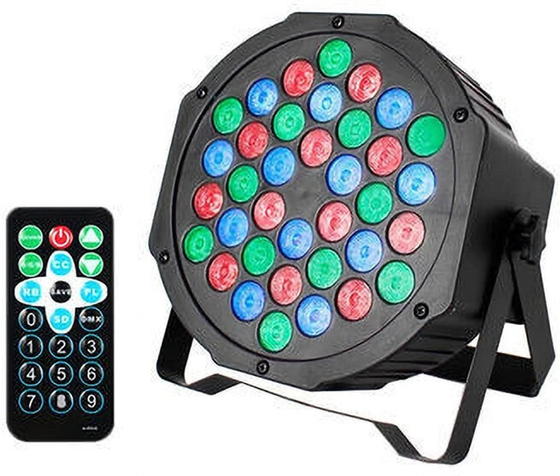 WBD DJ Party Light 36 LED PAR RGB Strobe with Auto/Sound Modes – Stage Disco Light Single Disco Ball(Ball Diameter: 18 cm)