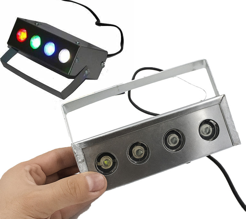 HexaGear 4 LED RGB Focus Light – Button Speed Control for Party & Pooja Decor Disco Ball Set(Ball Diameter: 10 cm)