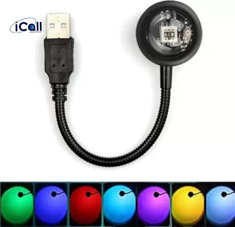 iCallMart USB Plug and Play Light USB LED Light for YouTube Single Disco Ball(Ball Diameter: 8 cm)