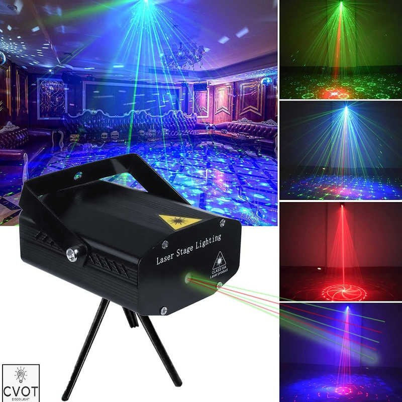 Cvot Projector Laser Light Dj Voice-Activated DJ Disco Party Club Light Red Green Disco Ball Set(Ball Diameter: 11 cm)