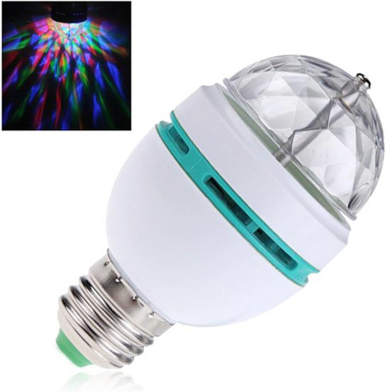 Brightzone 360 Degree Rotating Crystal LED Disco Light for Party Dual Disco Ball(Ball Diameter: 15 cm)