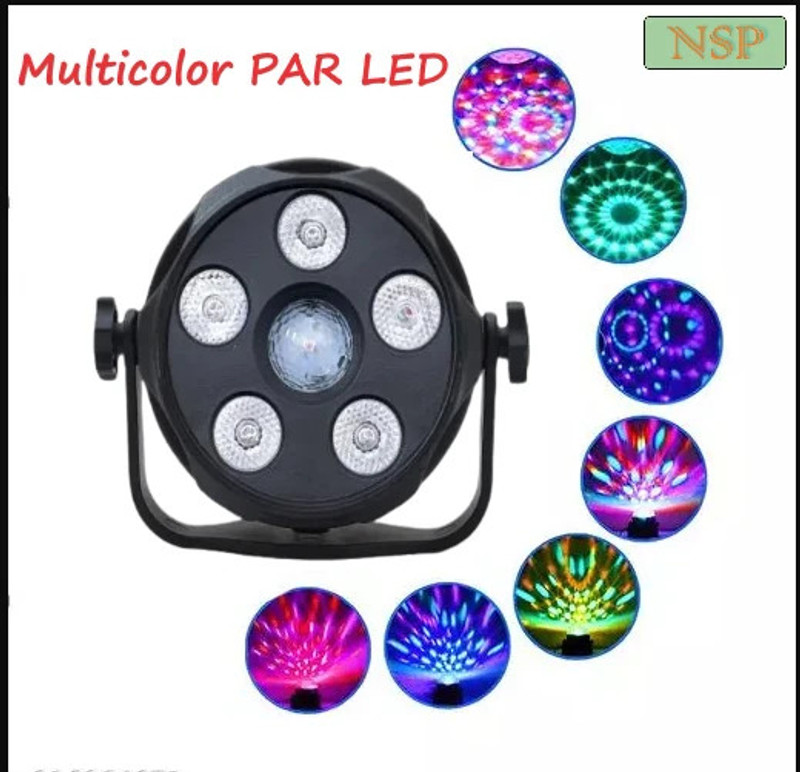 NSP GENERAL DJ Light / Disco Light For Home Temple Focus Bright Light 6 LED Disco Ball Set(Ball Diameter: 12.5 cm)