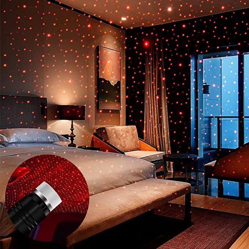 Saleh USB Portable Adjustable Projector Star Nigh Shower Laser Light(Ball Diameter: 20 cm)