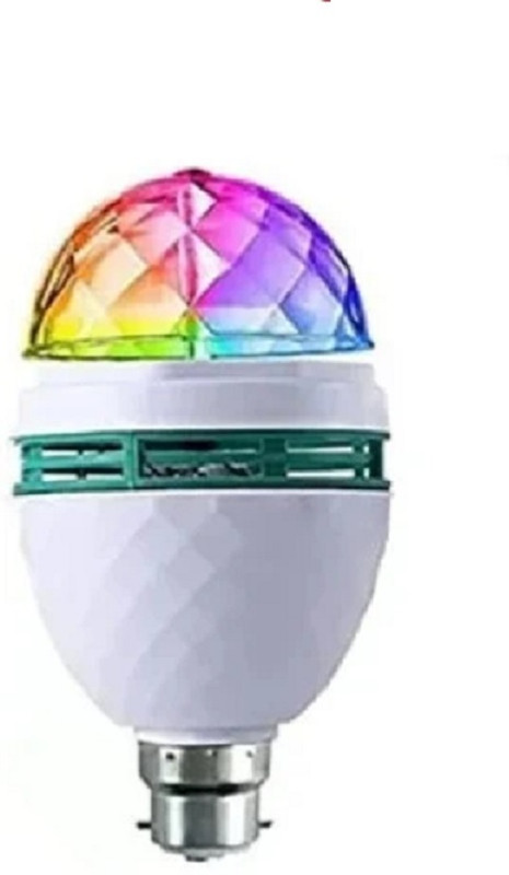 heoluix disco bulb with 360 degree rotating for party,funtion,diwali Single Disco Ball(Ball Diameter: 7 cm)