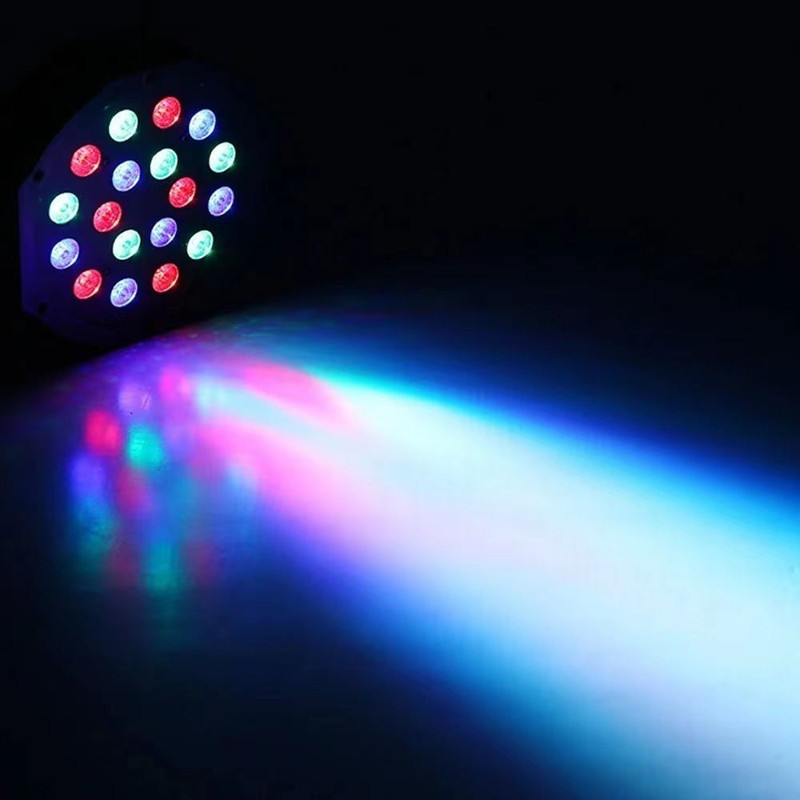 KAVYARA DMX Stage PAR Light 18 LED | RGB Uplight for DJ Events, Clubs, Functions Shower Laser Light(Ball Diameter: 18 cm)