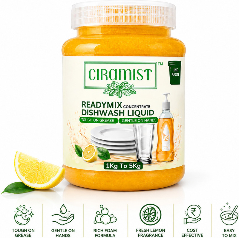 CIRAMIST DIY DISHWASH CONCENTRATE PASTE 1KG TO MAKE 5KG LIQ Dishwashing Detergent(1000 ml)