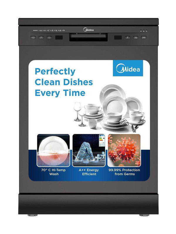 Midea MDWPF1301F(B)IN Free Standing 13 Place Settings Dishwasher