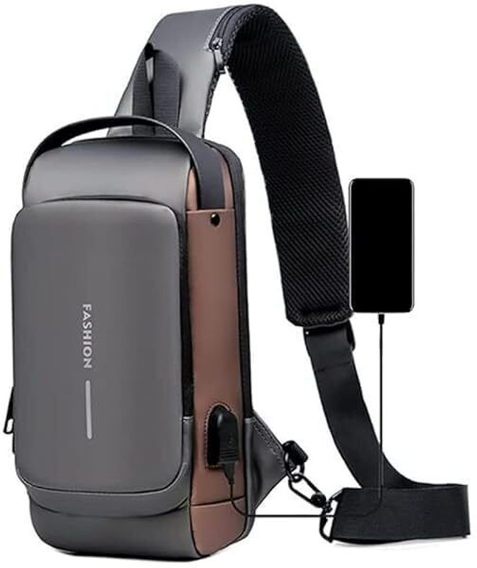 Myrra Waterproof Unisex Sling Bag Anti Theft | USB Charging Port Shoulder Backpack Diving Tank Backpack(1 Tank)